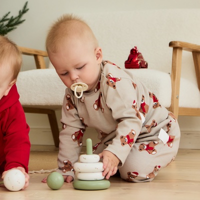 Костюм детский (штанишки и кофточка) «Крошка Я. Новогодние медвежата», рост 86-92 см