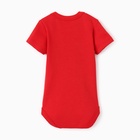 Боди детское «Крошка Я. Новогодние медвежата», рост 74-80 см, красное 10460172