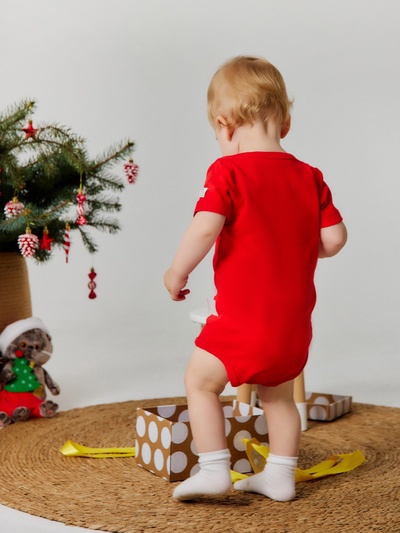 Боди детское «Крошка Я» My 1st Christmas, рост 62-68 см