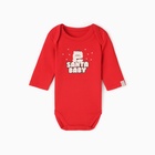 Боди детское«Крошка Я» Santa baby, рост 86-92 см - Фото 1