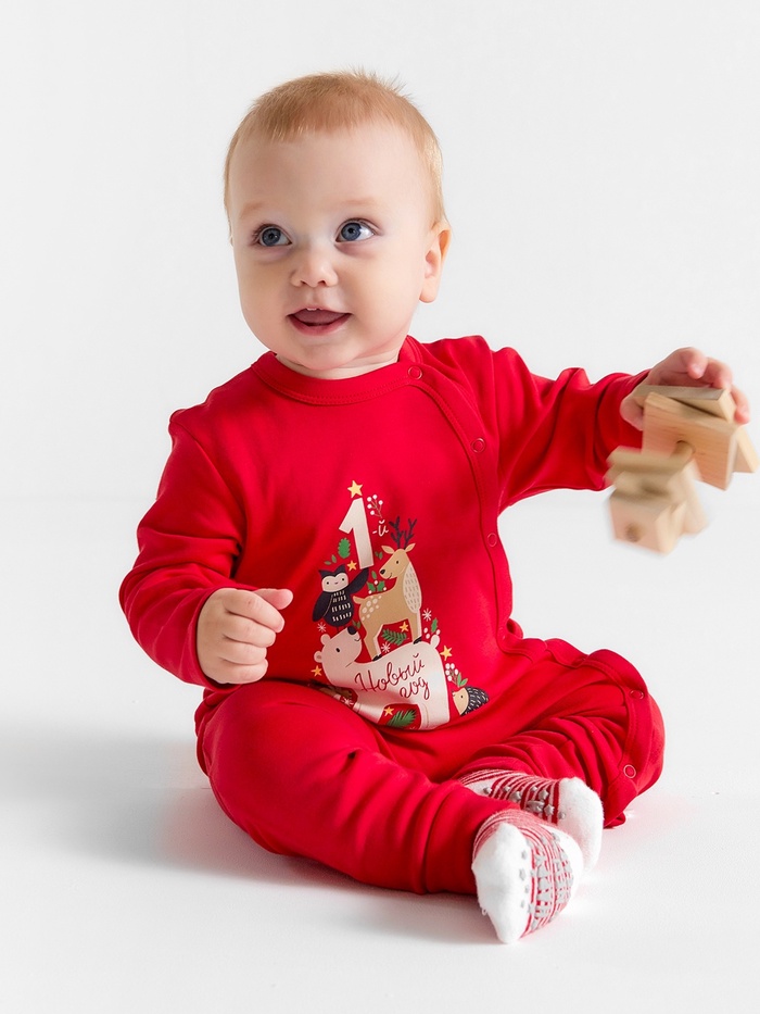 Комбинезон Крошка Я «Первый Новый Год», рост 86-92 см - Фото 1