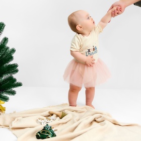 Боди с юбкой Крошка Я «Новогодние игрушки», рост 68-74 см 10471734