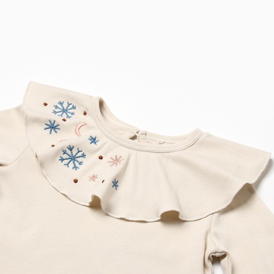 Кофточка с вышивкой «Крошка Я. Новогодние игрушки», рост 62-68 см