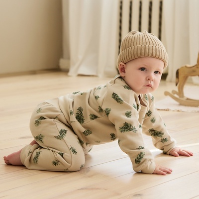 Костюм детский (свитшот и брюки) «Крошка Я. Еловые веточки», рост 74-80 см