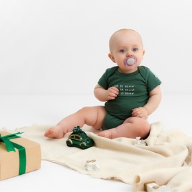 Боди детское Крошка Я «Еловые веточки», рост 74-80 см