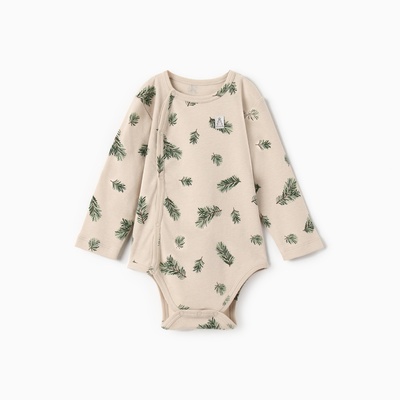 Боди детское «Крошка Я. Еловые веточки», рост 68-74 см