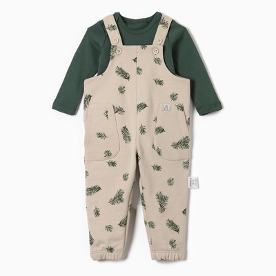 Костюм детский (боди, комбинезон) «Крошка Я. Еловые веточки», рост 62-68 см