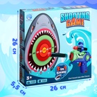 Дартс «Акула», детский набор с бластером, стреляет мягкими пулями, дротиками на липучке + мячи - Фото 14