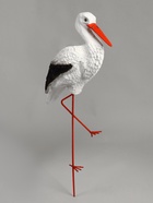 Садовая фигура из полистоуна «Аист с грудкой», 110×60×23 см - Фото 10