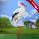 Садовая фигура из полистоуна «Аист с грудкой», 115×60×23 см 1090057 - фото 319850571