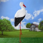 Садовая фигура из полистоуна «Аист с грудкой», 115×60×23 см 1090057 - фото 319850573