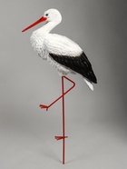 Садовая фигура из полистоуна «Аист с грудкой», 110×60×23 см - Фото 8