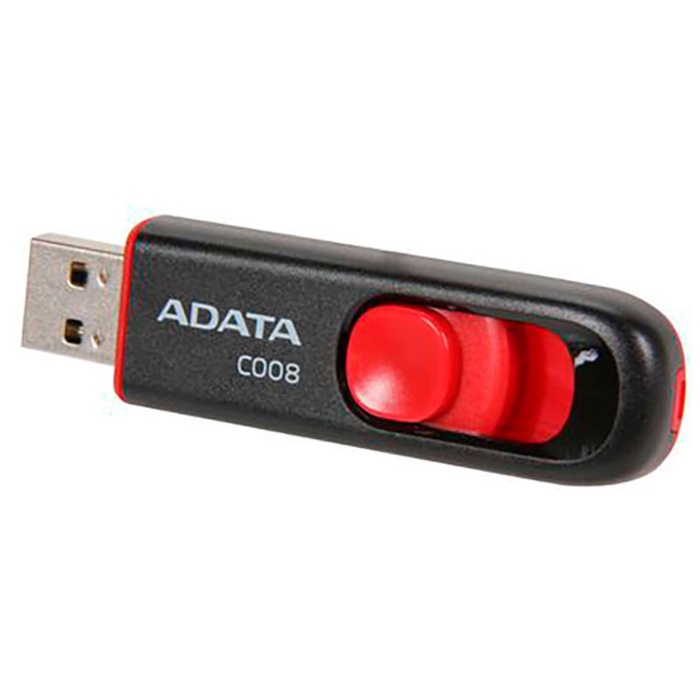 Флэш-накопитель A-DATA USB3.2 64GB AC008-64G-RKD BLACK/RED - фото 51675642