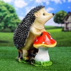 Садовая фигура из полистоуна «Ёж с грибом», 38×22×38 см - Фото 11