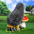 Садовая фигура из полистоуна «Ёж с грибом», 38×22×38 см - Фото 12