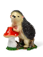 Садовая фигура из полистоуна «Ёж с грибом», 38×22×38 см - Фото 4