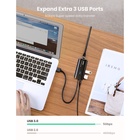 USB концентратор UGREEN 3 x USB 3.0, RJ45 (20265) - фото 51675665 USB концентратор UGREEN 3 x USB 3.0, RJ45 (20265) - фото 51675665