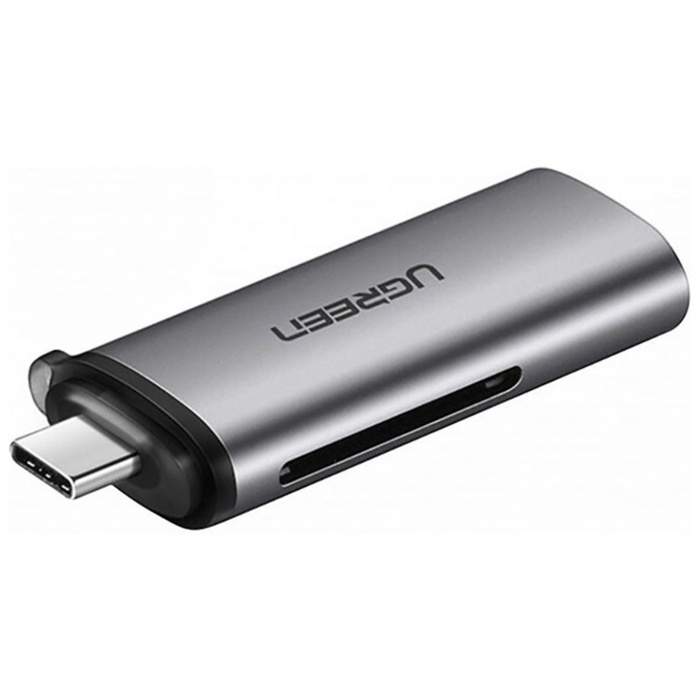 Картридер UGREEN USB-C 3.1 для карт памяти TF / SD (50704) - фото 51675687