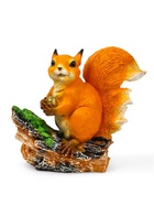 Садовая фигура из полистоуна «Белочка с орешком на пне», 25×12×23 см - Фото 4
