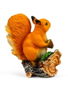 Садовая фигура из полистоуна «Белочка с орешком на пне», 25×12×23 см - Фото 6