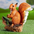 Садовая фигура из полистоуна «Белочка с орешком на пне», 25×12×23 см - Фото 12
