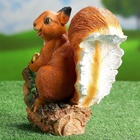 Садовая фигура из полистоуна «Белочка с орешком на пне», 25×12×23 см - Фото 13