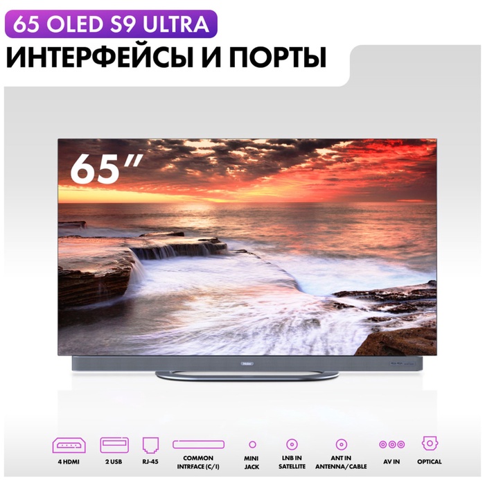 OLED телевизор HAIER 65 S9 ULTRA - фото 51675837