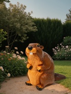 Садовая фигура из полистоуна «Бобер», 43×38×24 см - Фото 3