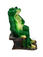 Садовая фигура из полистоуна «Лягушки на лавочке», 32×20×30 см - Фото 6