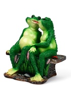 Садовая фигура из полистоуна «Лягушки на лавочке», 32×20×30 см - Фото 9