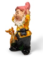 Садовая фигура из полистоуна «Гном с олененком», 50×19×26 см, МИКС - Фото 6