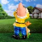 Садовая фигура из полистоуна «Гном с олененком», 50×19×26 см, МИКС - Фото 18