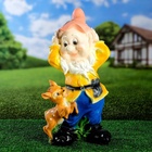 Садовая фигура из полистоуна «Гном с олененком», 50×19×26 см, МИКС - Фото 22