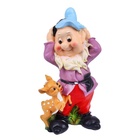 Садовая фигура из полистоуна «Гном с олененком», 50×19×26 см, МИКС - Фото 4