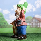 Садовая фигура из полистоуна «Гном с олененком», 50×19×26 см, МИКС - Фото 14