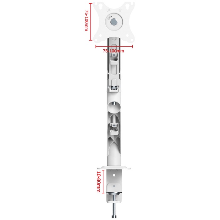 Крепление UNITEKI FMGT81W для монитора, кронштейн к столу на струбцине, газ лифт, диагональ   108138 - фото 51677325