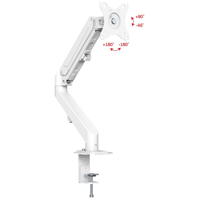 Крепление UNITEKI FMGT81W для монитора, кронштейн к столу на струбцине, газ лифт, диагональ   108138 - фото 51677326