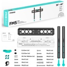 Фиксированный кронштейн ONKRON FM5 чёрный - фото 51677504 Фиксированный кронштейн ONKRON FM5 чёрный - фото 51677504