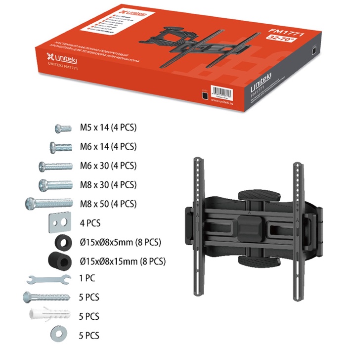 Кронштейн UniTeki   FM1771 black - фото 51677559