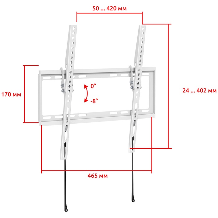 Кронштейн UniTeki TM1506W white - фото 51677565