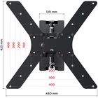 Кронштейн HOLDER LCD-5566-B черный - фото 51677681 Кронштейн HOLDER LCD-5566-B черный - фото 51677681