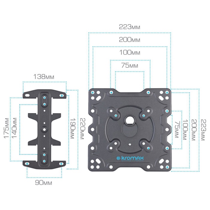 Кронштейн для LED/LCD телевизоров Kromax ATLANTIS-45 g/t - фото 51677717