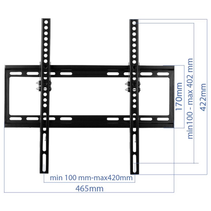 Кронштейн наклонный dr Mounts KL 4040T черный 32"-55" - фото 51677745