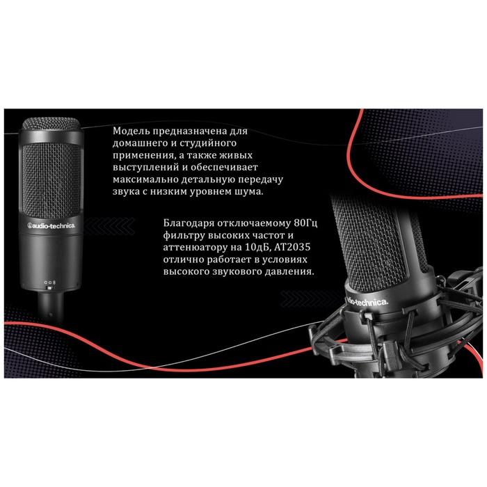 Студийный микрофон AUDIO-TECHNICA AT2050 - фото 51677950