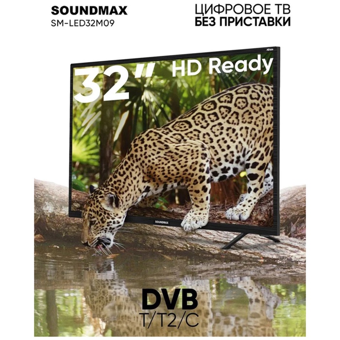 LED телевизор Soundmax SM-LED32M09(черный)/H - фото 51678127