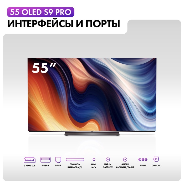 LED телевизор Haier H55S9UG PRO - фото 51678349