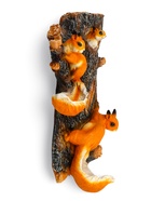 Садовая фигура из полистоуна «Навесные Белки поилки на дереве», подвесная, 60×33×17 см - Фото 2