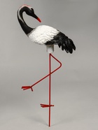 Садовая фигура из полистоуна «Журавль с загнутой шеей», 51×16×27 см - Фото 2