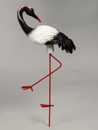 Садовая фигура из полистоуна «Журавль с загнутой шеей», 51×16×27 см - Фото 4
