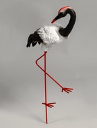 Садовая фигура из полистоуна «Журавль с загнутой шеей», 51×16×27 см - Фото 5